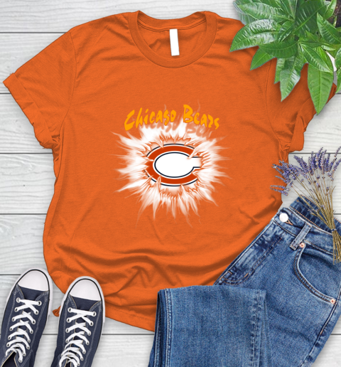 Chicago Bears NFL Football Adoring Fan Rip Sports Women's T-Shirt 3