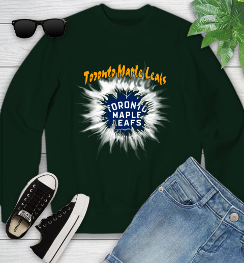 Toronto Maple Leafs NHL Hockey Adoring Fan Rip Sports Youth Sweatshirt 9