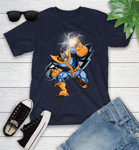 Philadelphia Eagles NFL Football Thanos Avengers Infinity War Marvel Youth T-Shirt 2