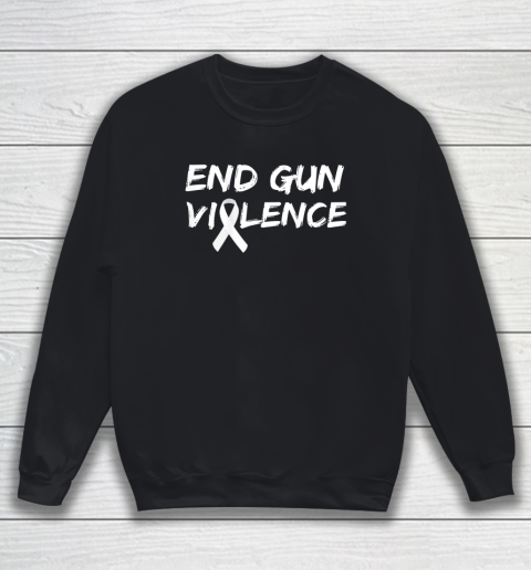 End Gun Violence Ribbon Sweatshirt