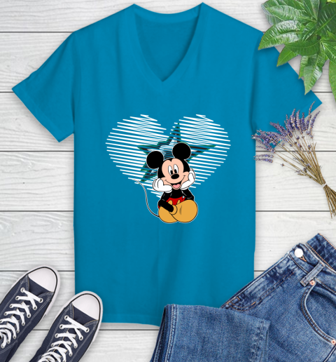 Women's v neck disney shirt on sale