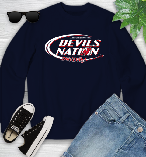 NHL A True Friend Of The New Jersey Devils Dilly Dilly Hockey Sports Youth Sweatshirt 2