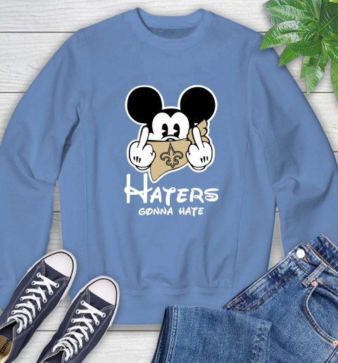 NFL New Orleans Saints Haters Gonna Hate Mickey Mouse Disney Football T Shirt Sweatshirt 11