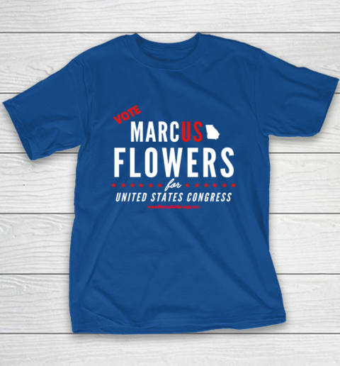Vote Marcus Flowers For United States Congress Youth T-Shirt