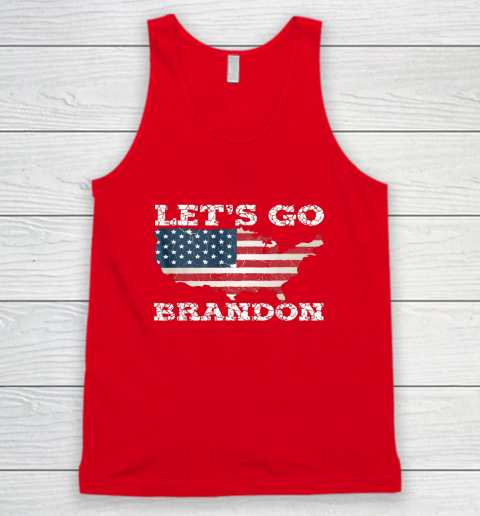 Let's Go Brandon Joe Biden Chant Impeach Biden USA Flag FJB Tank Top 4