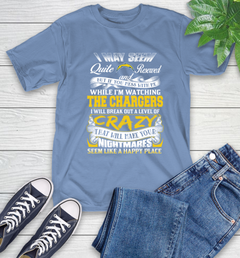 Los Angeles Chargers NFL Football Don't Mess With Me While I'm Watching My Team T-Shirt 12