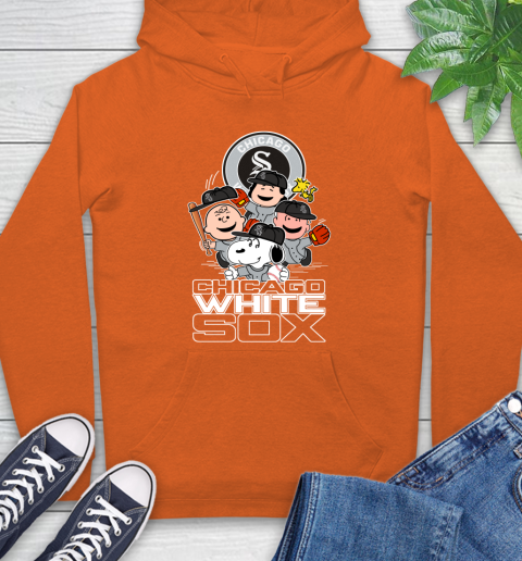 MLB Chicago White Sox Snoopy Charlie Brown Woodstock The Peanuts Movie Baseball T Shirt_000 Hoodie 4
