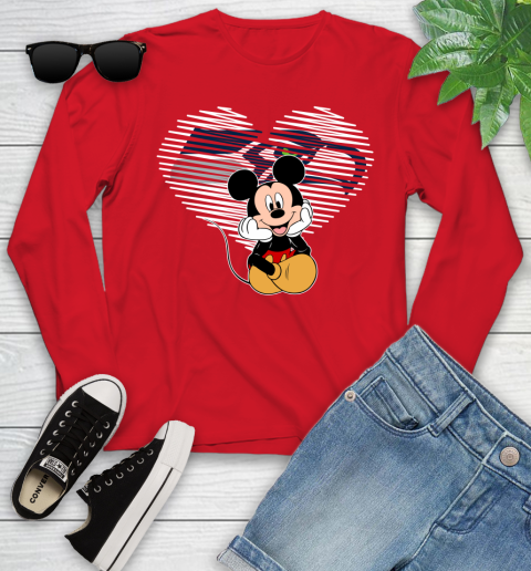 NFL Seattle Seahawks The Heart Mickey Mouse Disney Football T Shirt_000 Youth Long Sleeve 11