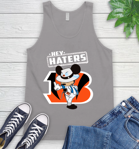 NFL Hey Haters Mickey Football Sports Cincinnati Bengals Tank Top 3