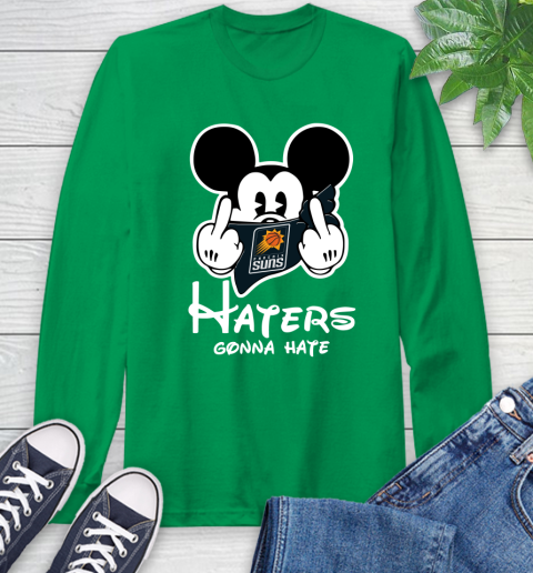 NBA Phoenix Suns Haters Gonna Hate Mickey Mouse Disney Basketball T Shirt Long Sleeve T-Shirt 8
