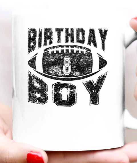 Kids 8th Themed Birthday Boy Party Kid American Football Ceramic Mug 11oz