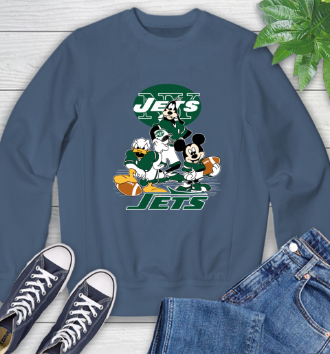 NFL New York Jets Mickey Mouse Donald Duck Goofy Football Shirt Sweatshirt 8