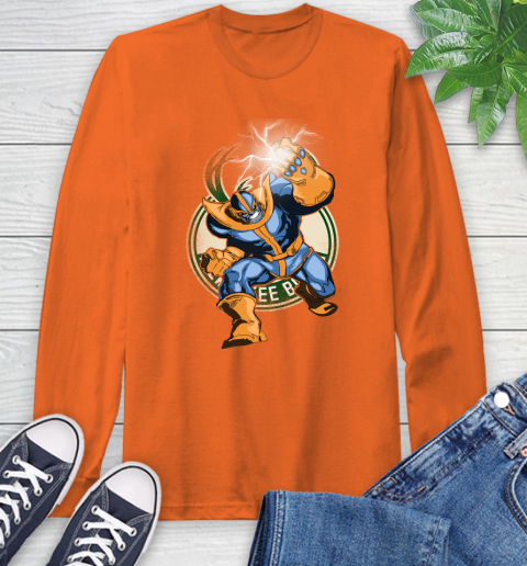 Milwaukee Bucks NBA Basketball Thanos Avengers Infinity War Marvel Long Sleeve T-Shirt 4