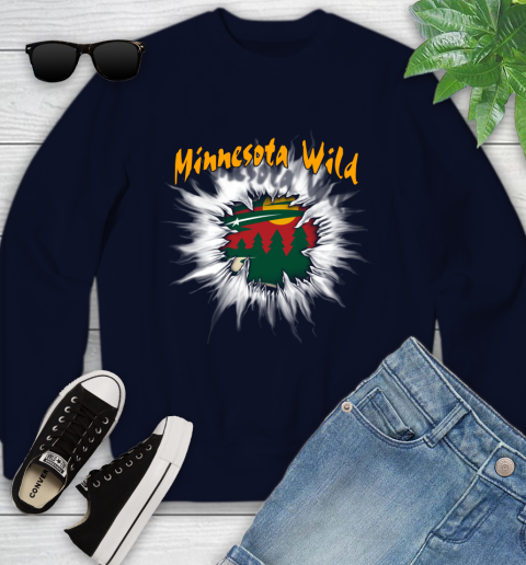 Minnesota Wild NHL Hockey Adoring Fan Rip Sports Youth Sweatshirt 2