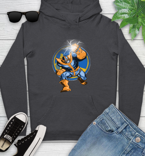 Golden State Warriors NBA Basketball Thanos Avengers Infinity War Marvel Youth Hoodie 8