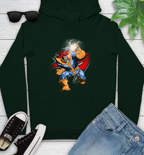 Tampa Bay Buccaneers NFL Football Thanos Avengers Infinity War Marvel Youth Hoodie 14