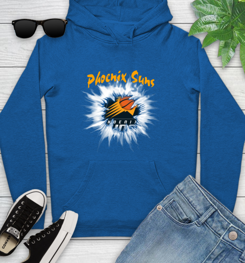 Phoenix Suns NBA Basketball Rip Sports Youth Hoodie 11