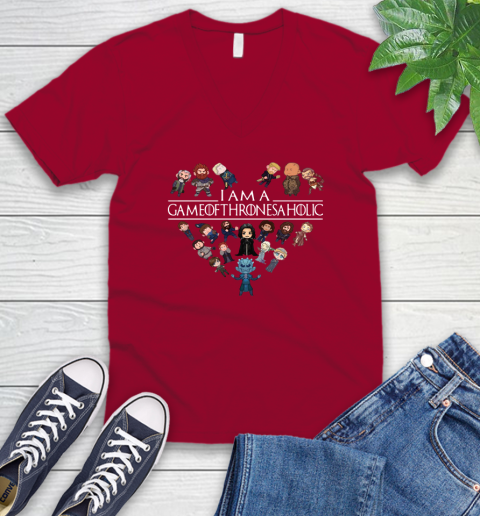 I am a Game Of Thrones A Holic Shirt V-Neck T-Shirt 7