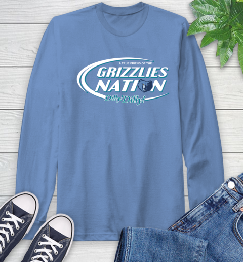 NBA A True Friend Of The Memphis Grizzlies Dilly Dilly Basketball Sports Long Sleeve T-Shirt 12