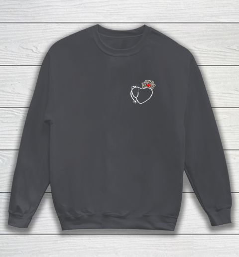 Heart Stethoscope Cute Love Nursing Gifts Valentine Day 2022 Sweatshirt 9