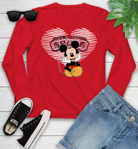 NBA San Antonio Spurs The Heart Mickey Mouse Disney Basketball Youth Long Sleeve 11