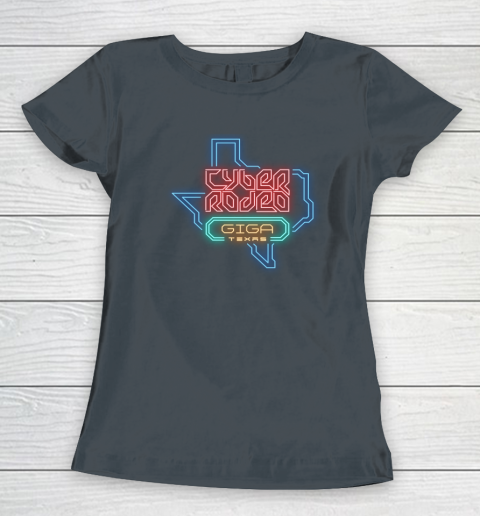 Cyber Rodeo Shirt Elon Musk Giga Texas Tesla Event Women's T-Shirt 3