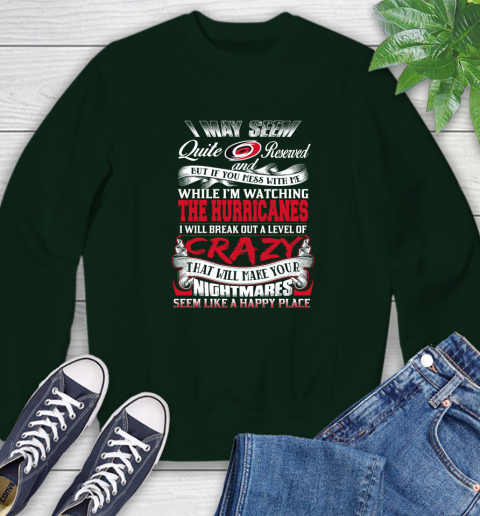 Carolina Hurricanes NHL Hockey Don't Mess With Me While I'm Watching My Team Sweatshirt 12
