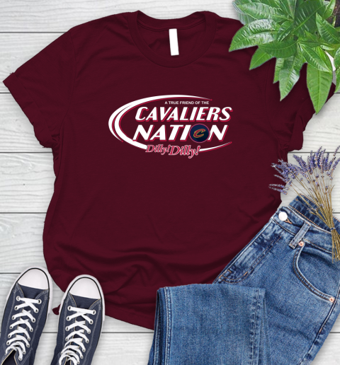 NBA A True Friend Of The Cleveland Cavaliers Dilly Dilly Basketball Sports Women's T-Shirt 7