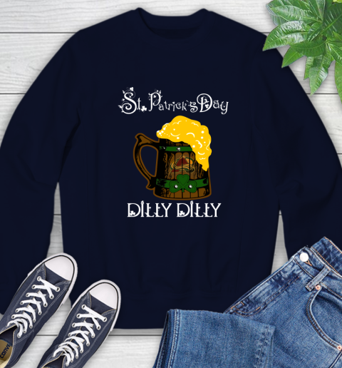NHL Colorado Avalanche St Patrick's Day Dilly Dilly Beer Hockey Sports Sweatshirt 2