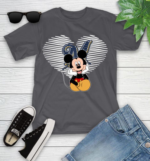 MLB Milwaukee Brewers The Heart Mickey Mouse Disney Baseball T Shirt_000 Youth T-Shirt 6