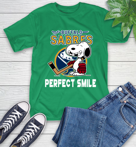 NHL Buffalo Sabres Snoopy Perfect Smile The Peanuts Movie Hockey T Shirt T-Shirt 7