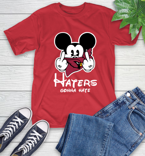NFL Arizona Cardinals Haters Gonna Hate Mickey Mouse Disney Football T Shirt T-Shirt 11