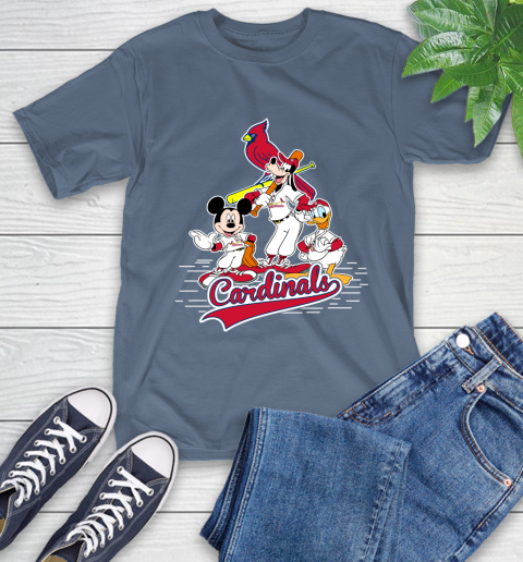 MLB St.Louis Cardinals Mickey Mouse Donald Duck Goofy Baseball T Shirt T-Shirt 8