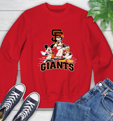 MLB San Francisco Giants Mickey Mouse Donald Duck Goofy Baseball T Shirt Sweatshirt 10