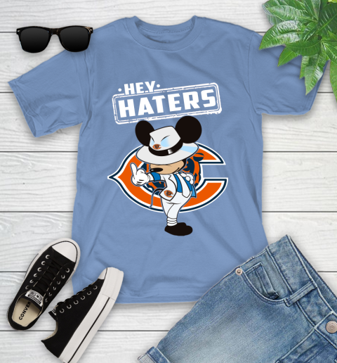 NFL Hey Haters Mickey Football Sports Chicago Bears Youth T-Shirt 15