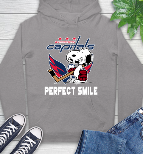 NHL Washington Capitals Snoopy Perfect Smile The Peanuts Movie Hockey T Shirt Hoodie 6