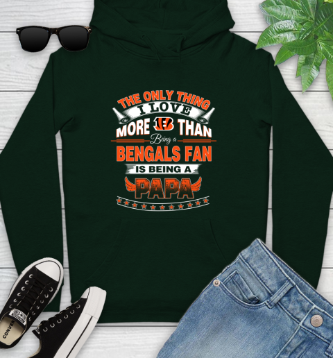 NFL The Only Thing I Love More Than Being A Cincinnati Bengals Fan Is Being A Papa Football Youth Hoodie 14