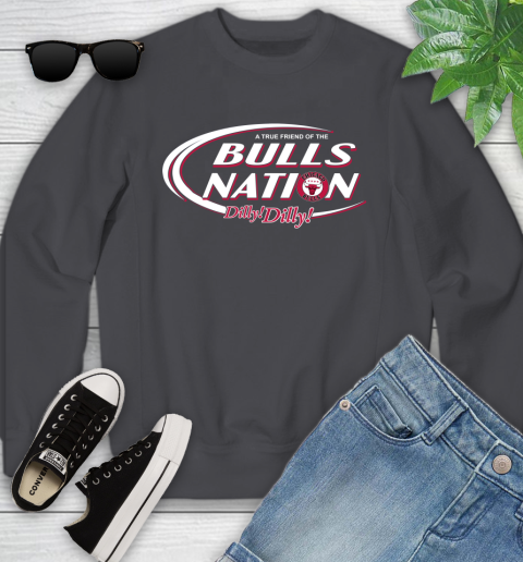 NBA A True Friend Of The Chicago Bulls Dilly Dilly Basketball Sports Youth Sweatshirt 5