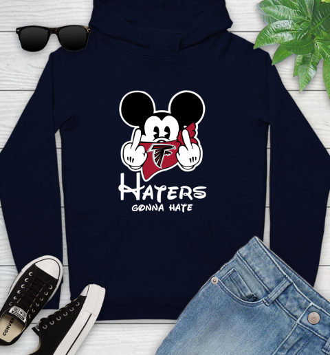 NFL Atlanta Falcons Haters Gonna Hate Mickey Mouse Disney Football T Shirt Youth Hoodie 3