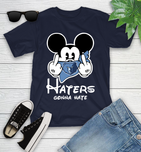 NBA Memphis Grizzlies Haters Gonna Hate Mickey Mouse Disney Basketball T Shirt Youth T-Shirt 2