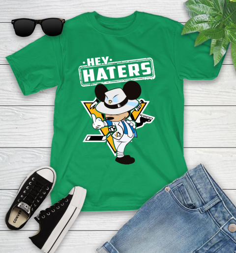 NHL Hey Haters Mickey Hockey Sports Pittsburgh Penguins Youth T-Shirt 8
