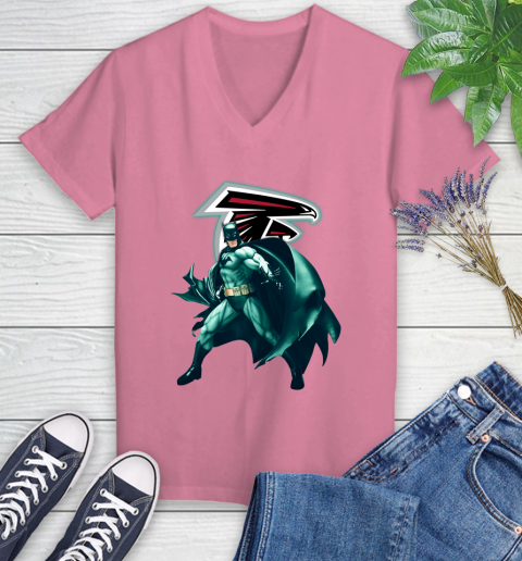 Nfl Batman Football Sports Atlanta Falcons Women S V Neck T Shirt Itees Global