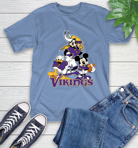 NFL Minnesota Vikings Mickey Mouse Donald Duck Goofy Football Shirt T-Shirt 12