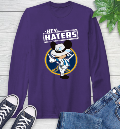NHL Hey Haters Mickey Hockey Sports Buffalo Sabres Long Sleeve T-Shirt 5