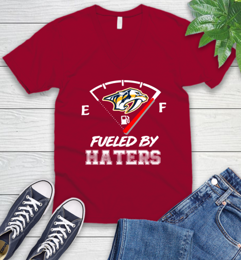 Nashville Predators NHL Hockey Fueled By Haters Sports V-Neck T-Shirt 7