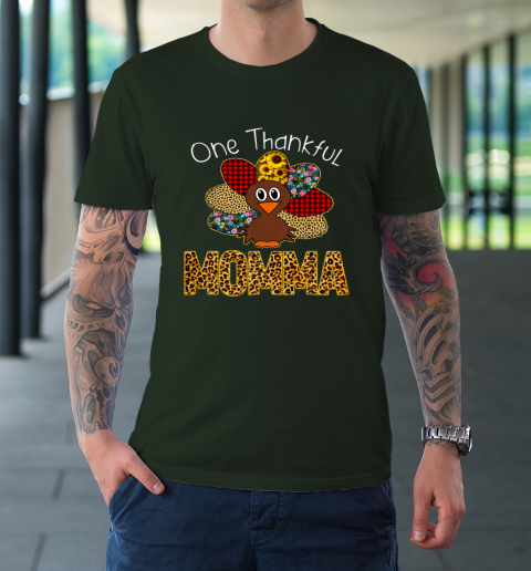 One Thankful Mimi Turkey Leopart Thankgivings T-Shirt One Thankful Mimi Turkey Leopart Thankgivings T-Shirt