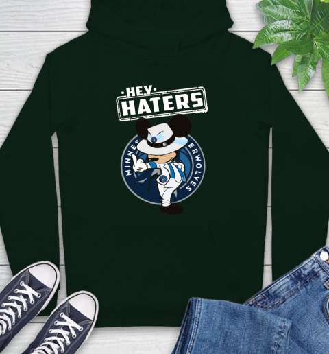 NBA Hey Haters Mickey Basketball Sports Minnesota Timberwolves Hoodie 12