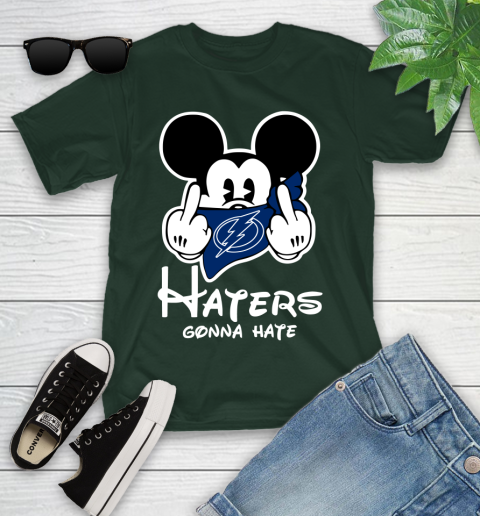 NHL Tampa Bay Lightning Haters Gonna Hate Mickey Mouse Disney Hockey T Shirt Youth T-Shirt 5