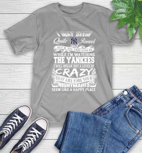New York Yankees MLB Baseball Don't Mess With Me While I'm Watching My Team T-Shirt 6