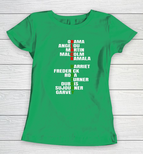 Obama Angelou Inspirational African Black History Month Women's T-Shirt 4